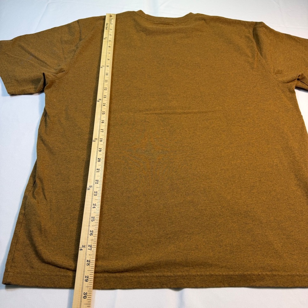 Carhartt Mens Loose Fit Short Sleeve Pocket T-Shirt Brown Heather Large K87 Tee - Picture 8 of 10